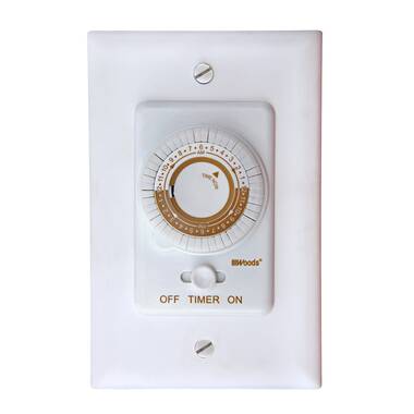 Woods In-Wall Astronomical 7-Day Digital Timer | Wayfair